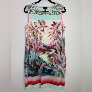 Marc Cain Vibrant Jungle colorful Print vacation Mini dress